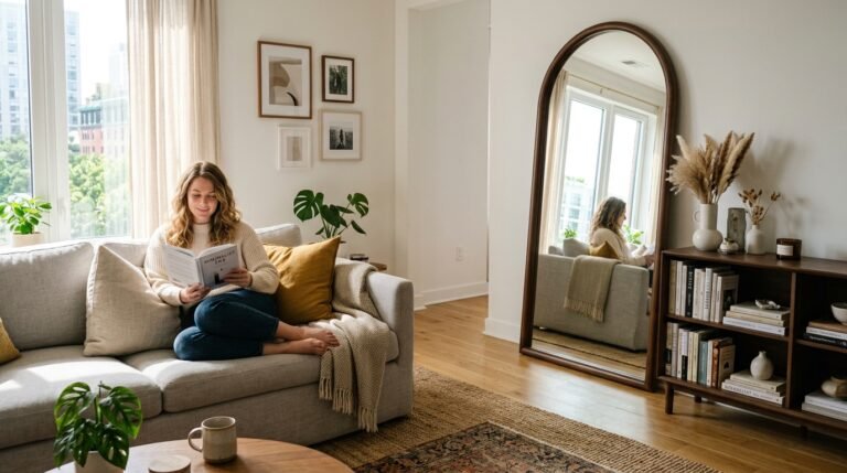 10 No-Drill Modern Living Room Decor Ideas for First-Time Renters