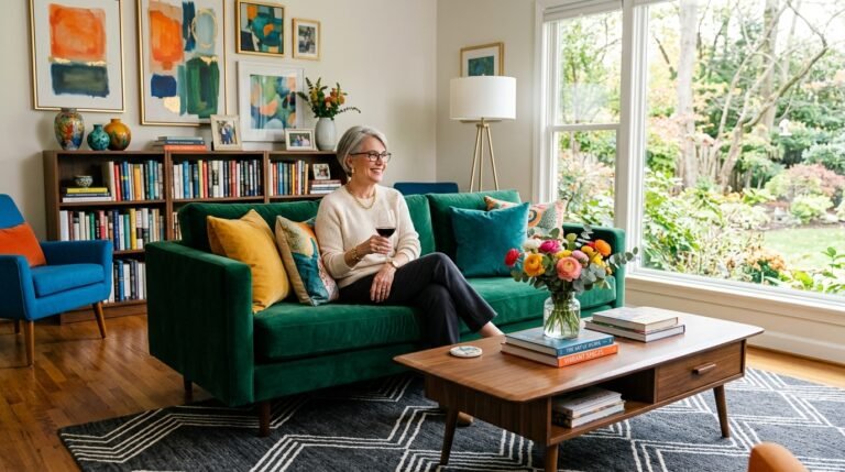 8 Dopamine Decor Ideas for Empty Nesters Wanting a “Grown Up” Colorful Home