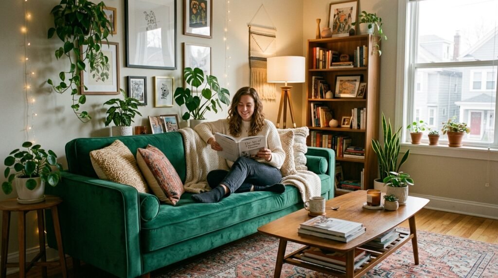 Decor for Renters With Popcorn Ceilings and Ugly Fixtures You Can’t Remove