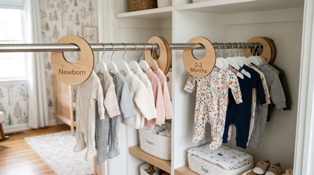 6 Wardrobe Organization Ideas for New Parents Setting Up a Baby Girl’s Nursery Closet