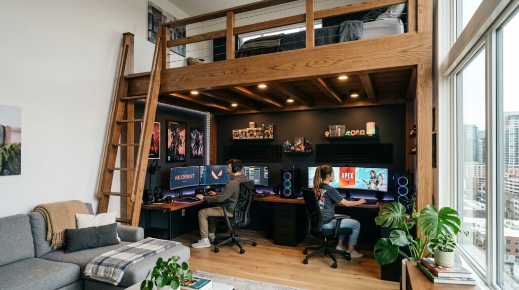 6 Gaming Setup Living Rooms for Teens Sharing a Room With Siblings