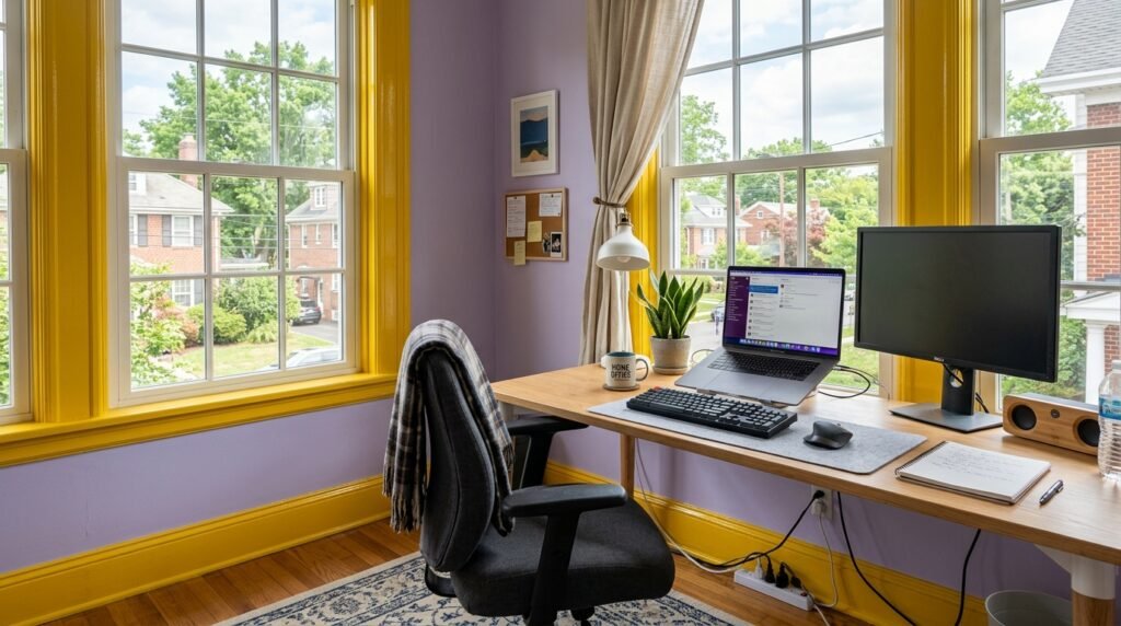 6 Dopamine Home Office Setups for Remote Workers Stuck at a Desk All Day