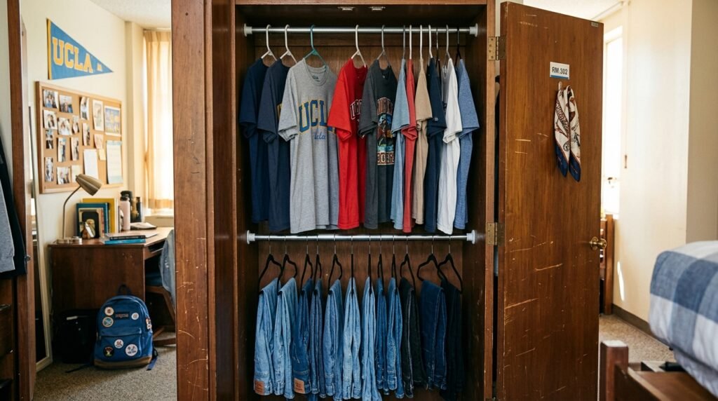 8 Wardrobe Organization Ideas for College Students Living in Dorm Rooms