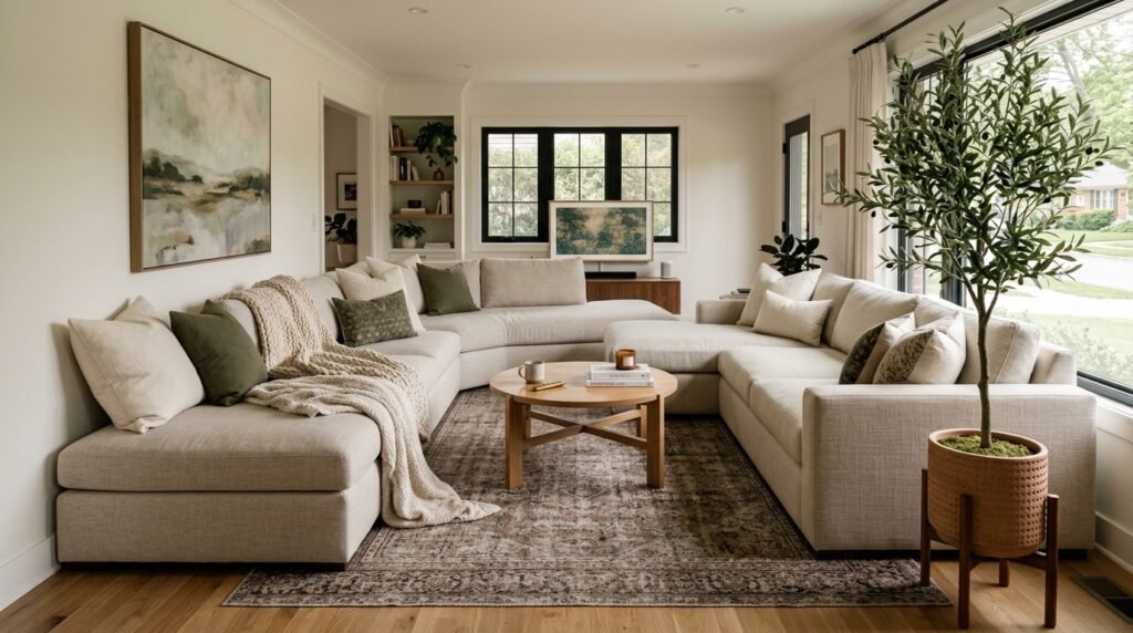 10 U-Shape Sofa Layouts for Living Rooms Under 12×14 Feet