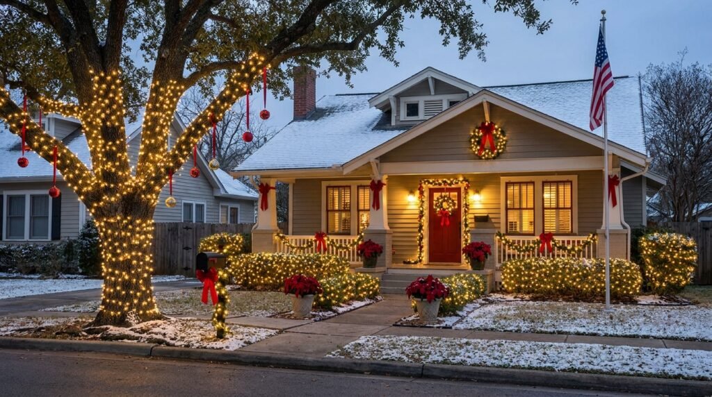 6 Outdoor Christmas Decor Ideas for Small Yards and Porches