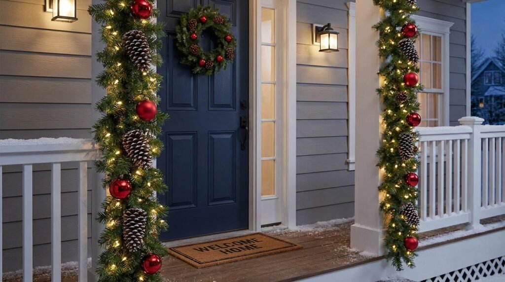 6 Outdoor Christmas Decor Ideas for Small Yards and Porches