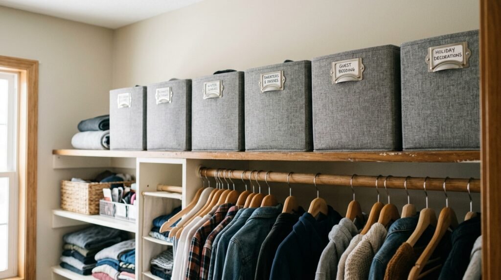 8 Wardrobe Organization Ideas Using Baskets, Boxes, and Drawer Systems