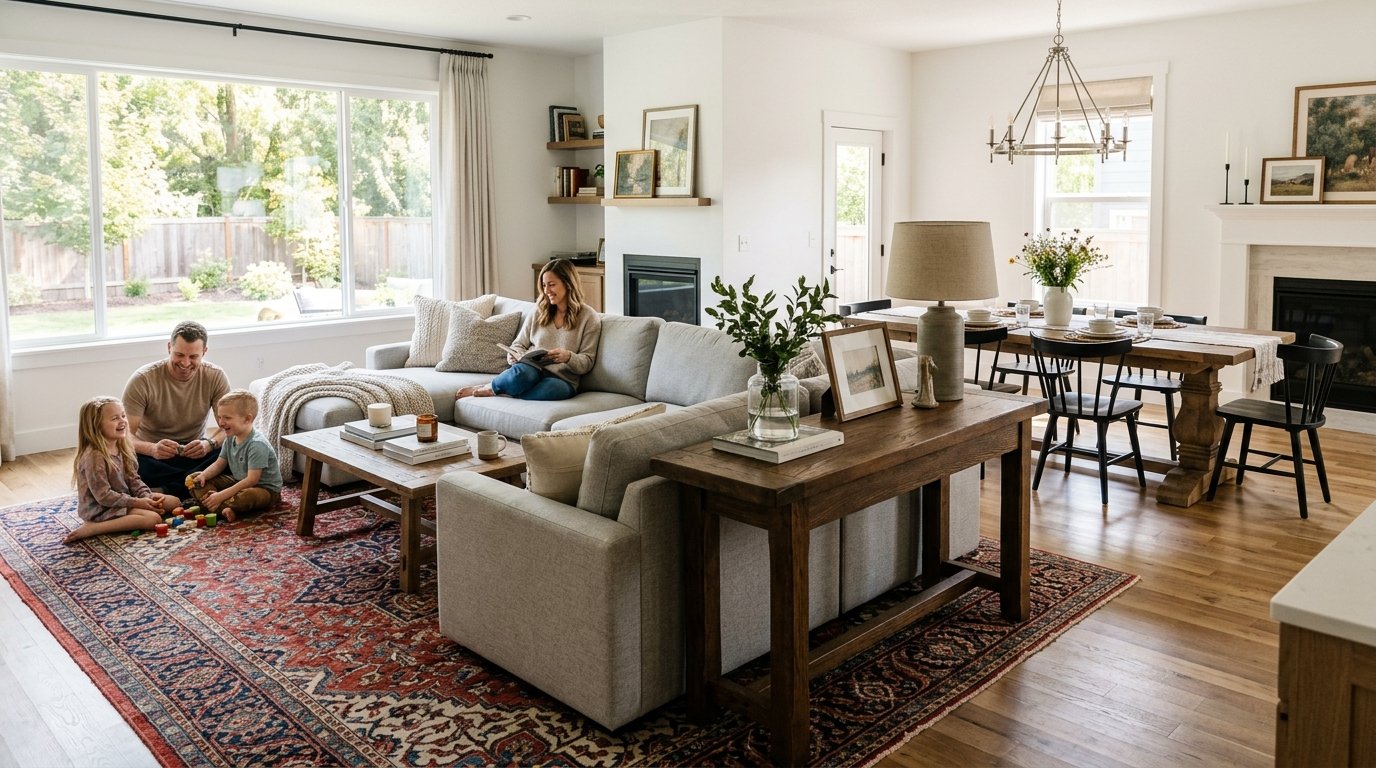 Open Floor Plan Decor: How to Zone a Room Without Walls