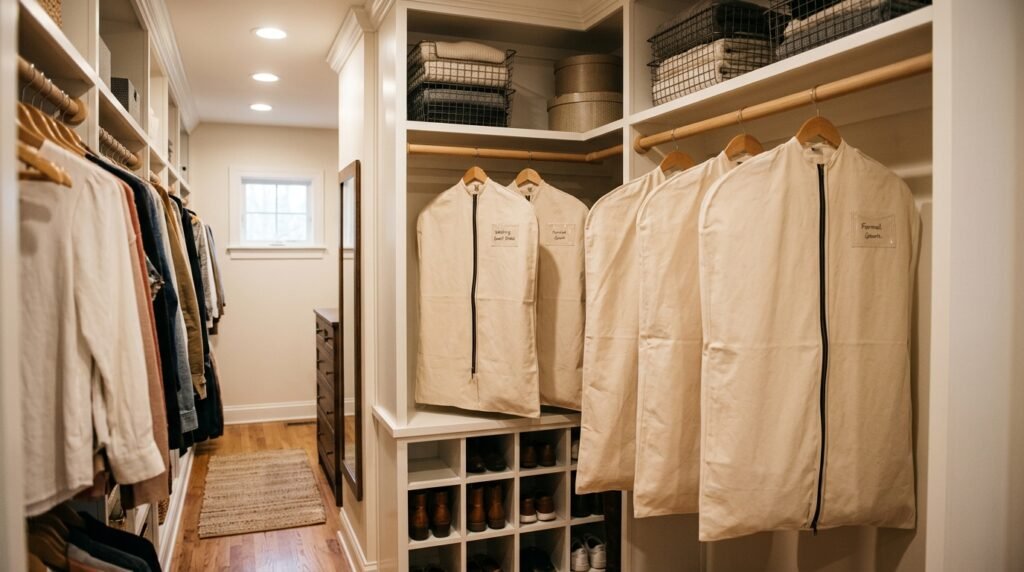 9 Wardrobe Organization Ideas by Clothing Category for Minimal Capsule Wardrobes