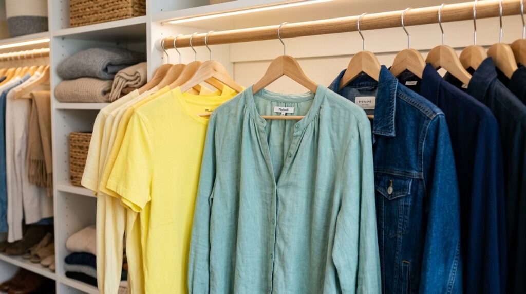 9 Wardrobe Organization Ideas Using Color-Coding for Visual Thinkers