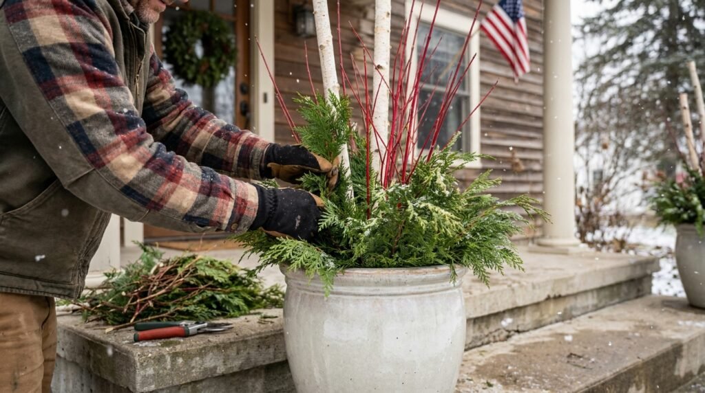 6 Outdoor Christmas Decor Ideas for Small Yards and Porches
