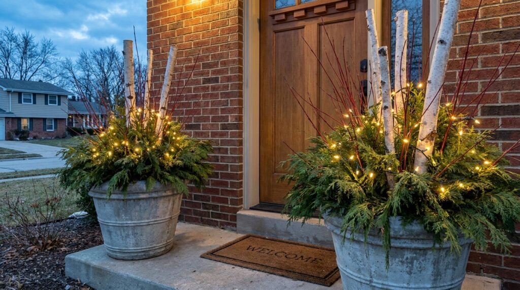 6 Outdoor Christmas Decor Ideas for Small Yards and Porches