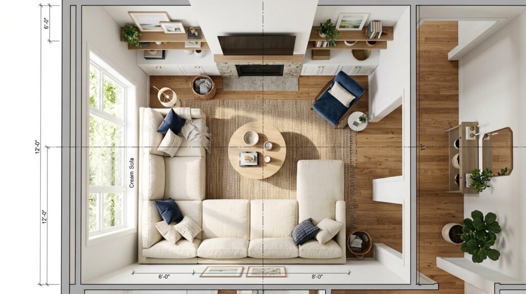 10 U-Shape Sofa Layouts for Living Rooms Under 12×14 Feet
