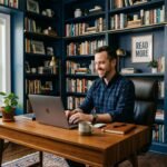 6 Bookshelf and Built-In Ideas for Remote Workers Who Need a Library Nook Office