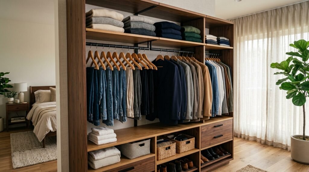 5 Wardrobe Organization Ideas for Bedrooms Without a Walk-In Closet