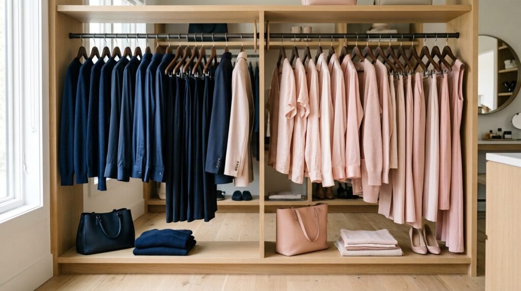 9 Wardrobe Organization Ideas Using Color-Coding for Visual Thinkers