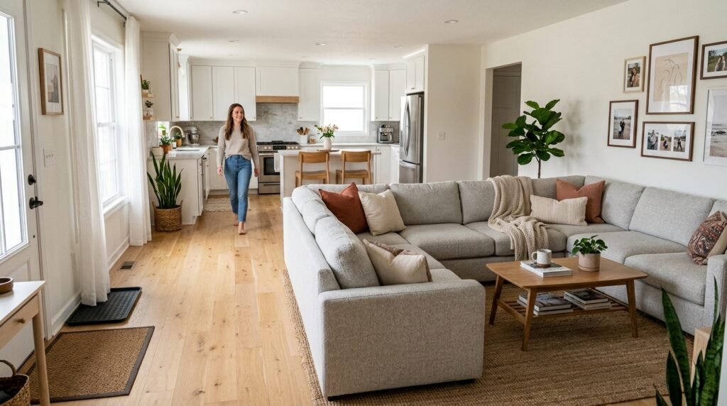 10 U-Shape Sofa Layouts for Living Rooms Under 12×14 Feet