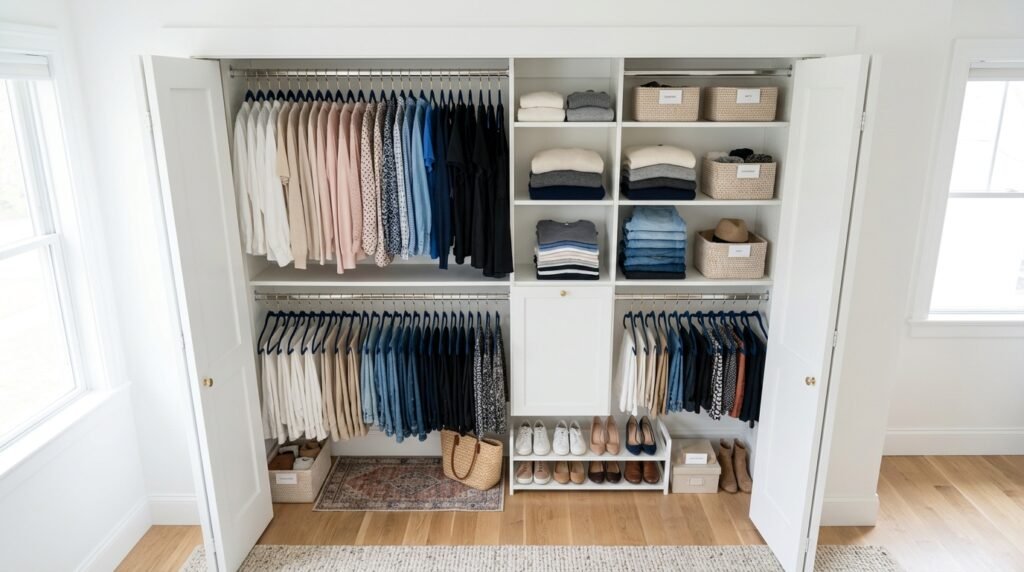 9 Wardrobe Organization Ideas Using Color-Coding for Visual Thinkers