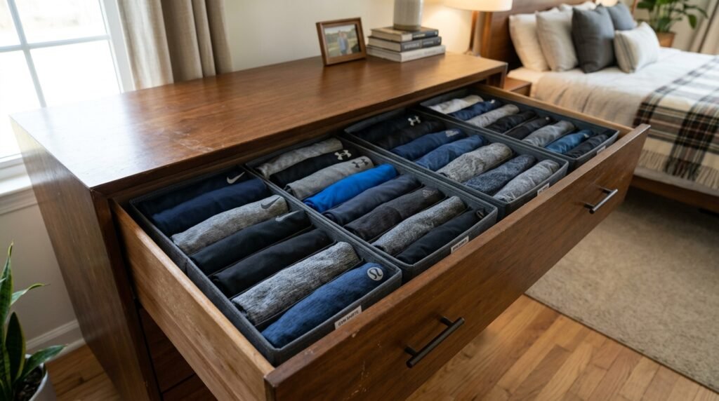 8 Wardrobe Organization Ideas Using Baskets, Boxes, and Drawer Systems