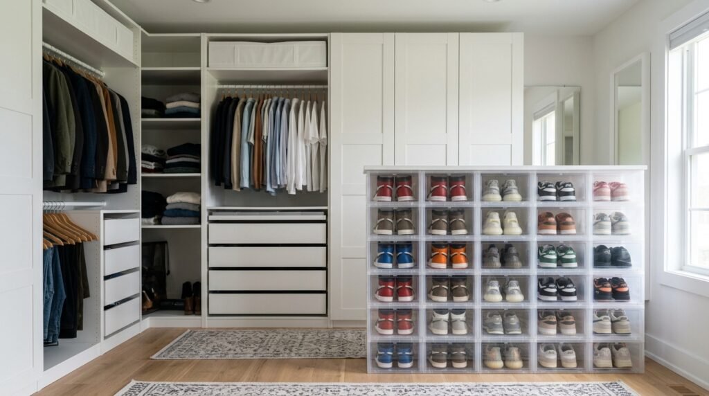 10 Wardrobe Organization Ideas for IKEA Brimnes Wardrobe Owners