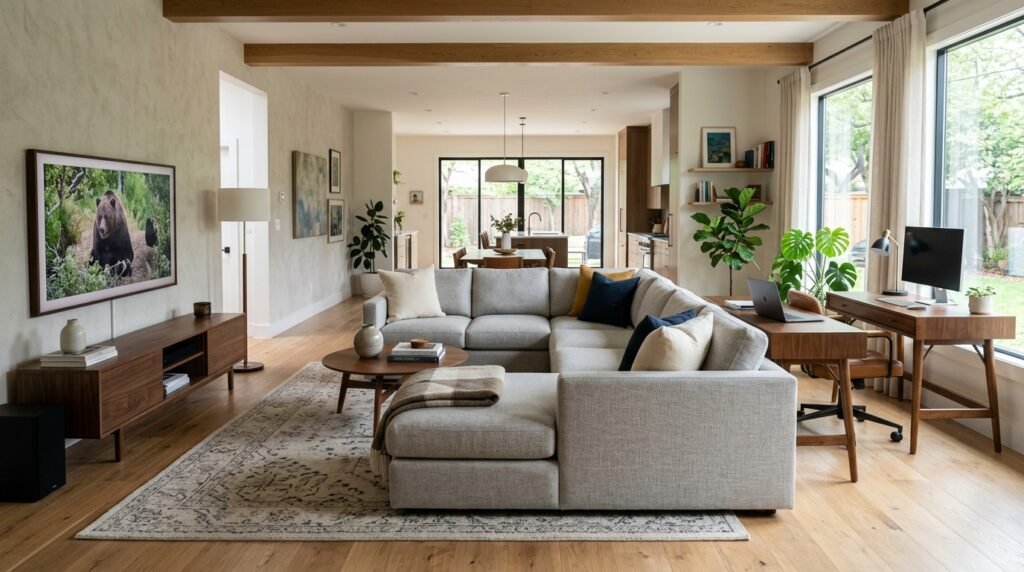 10 U-Shape Sofa Layouts for Living Rooms Under 12×14 Feet