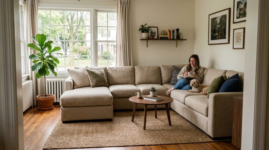 10 U-Shape Sofa Layouts for Living Rooms Under 12×14 Feet
