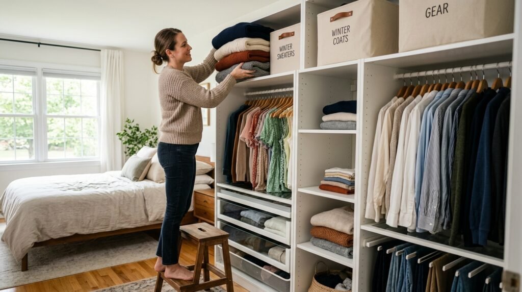 5 Wardrobe Organization Ideas for Bedrooms Without a Walk-In Closet