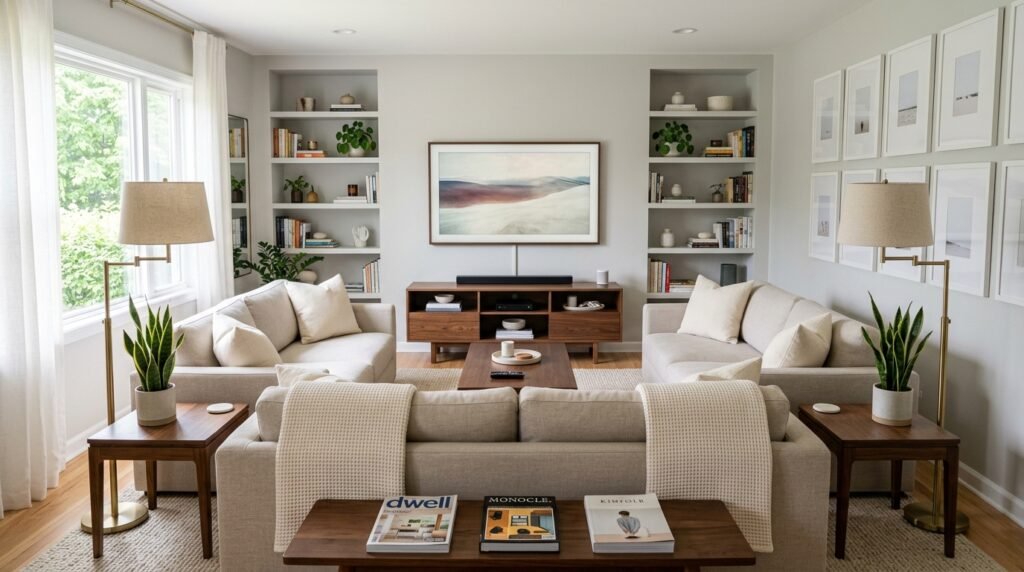 10 U-Shape Sofa Layouts for Living Rooms Under 12×14 Feet