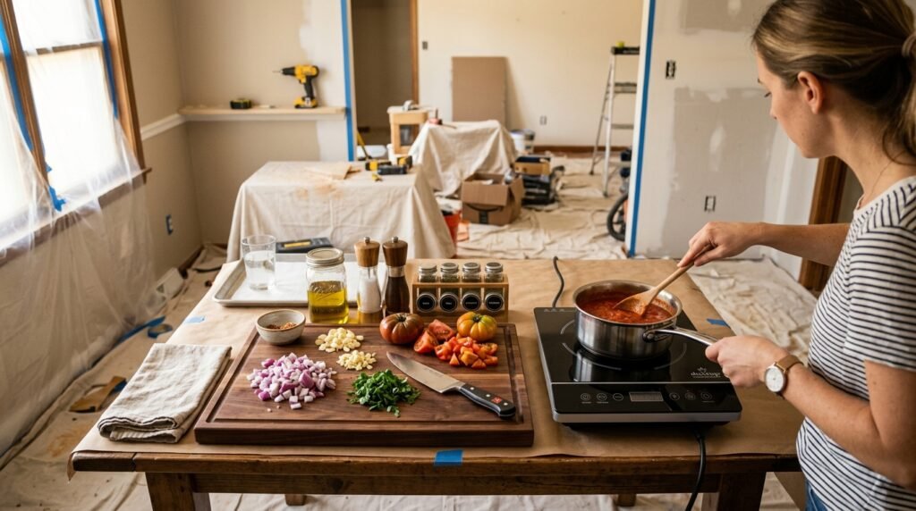 7 Kitchen Remodeling Tips for Families Who Need to Cook Easy Meals During Construction