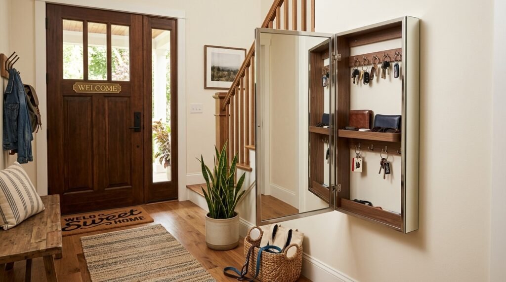 7 Wardrobe Organization Ideas for Entryways Doubling as Storage Space