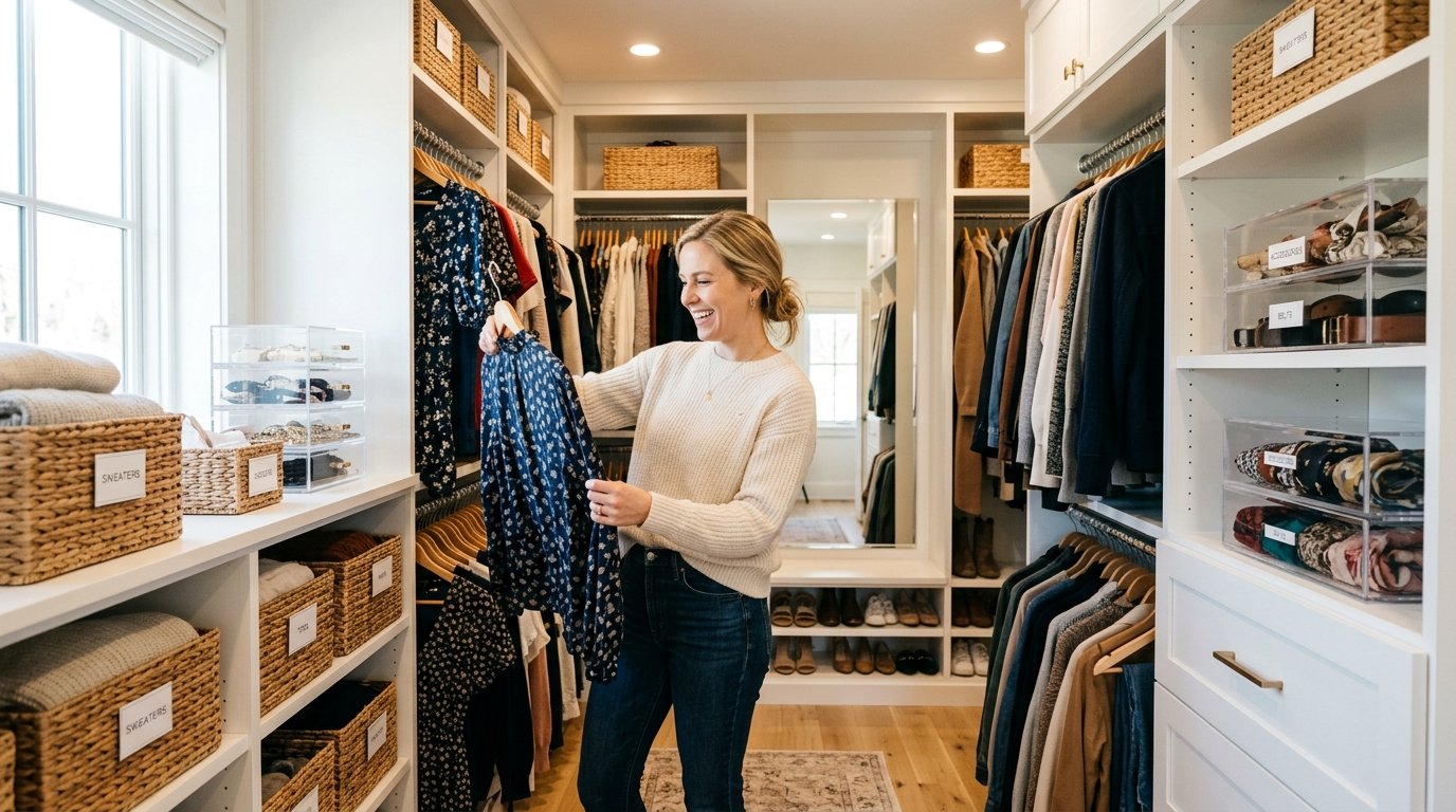 8 Wardrobe Organization Ideas Using Baskets, Boxes, and Drawer Systems